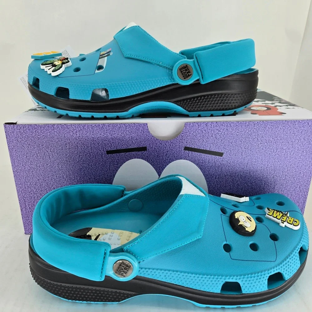 Crocs South Park Randy Marsh Classic Clog Teal Blue Mens 8 Womens 10 211502-90H